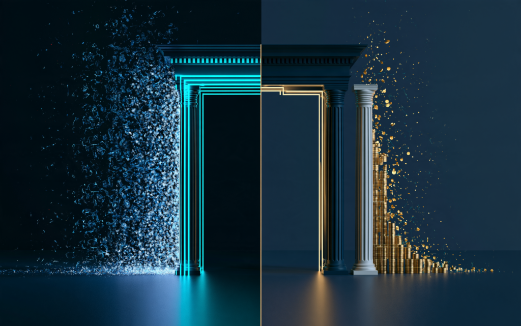 Clinical and financial signal patterns converging through a shared governance control point.